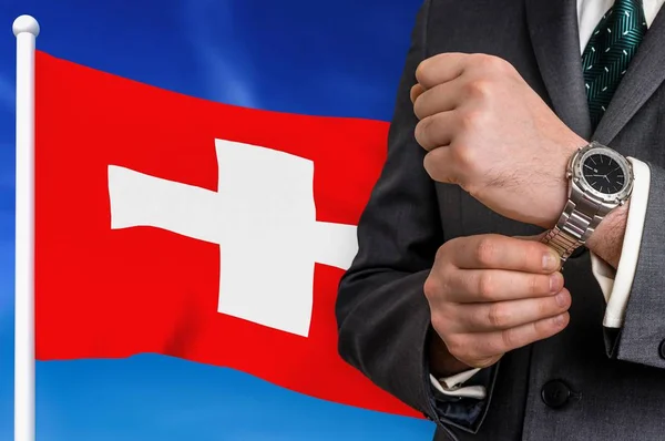 Geschäft in der Schweiz — Stockfoto