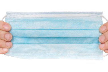 Tıbbi yüz maskesi - Coronavirus Covid, Mers, Sars salgını konsepti