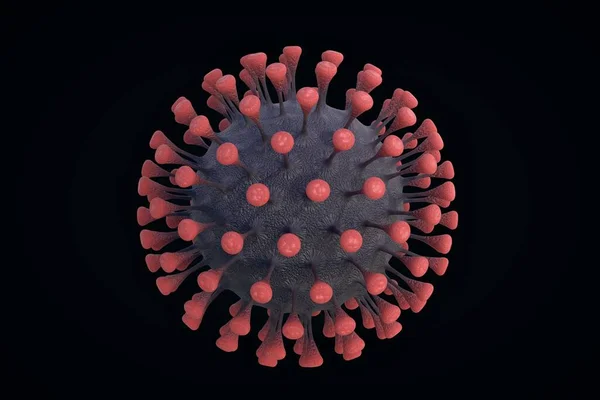 Крупный План Патогена Coronavirus Covid 2019 Ncov Который Вызвать Пандемию — стоковое фото
