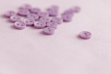 Bir bez düğmeleri. Sığ derinlik-in tarla