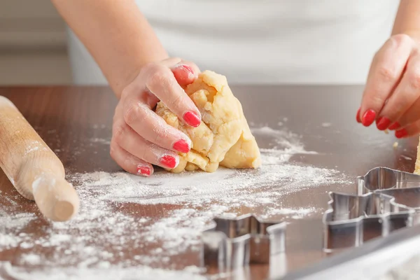 Cooking shortcrust pastry — Stock Photo, Image