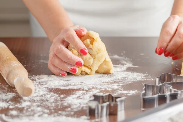 Cottura pasta frolla — Foto Stock