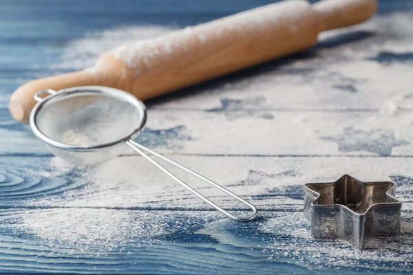 Noel arka plan dekorasyon. tanımlama bilgilerini yıldız şekli. Un ve