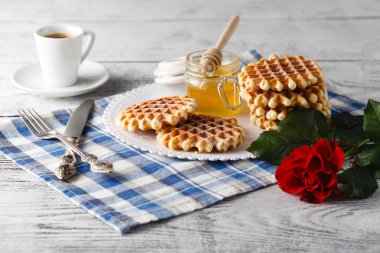 Viyana gofret ile Kahvaltı