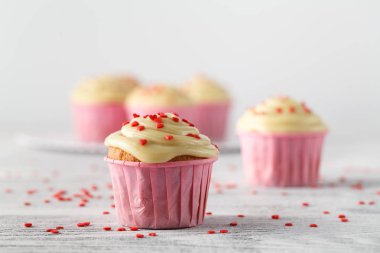 Sevgililer günü için özel cupcake
