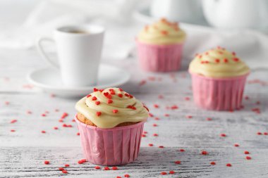 Sevgililer günü için özel cupcake