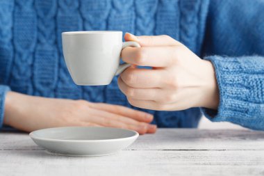 kız içki espresso kahve küçük Kupası