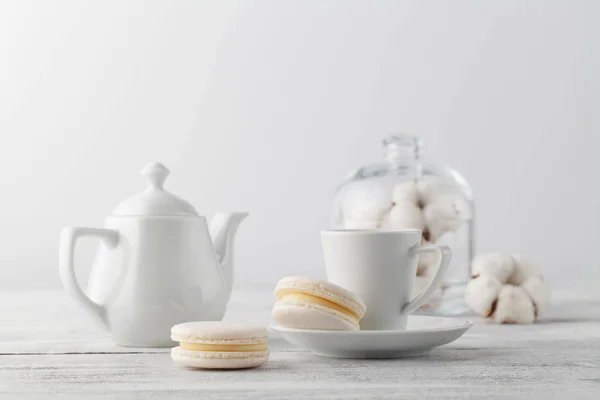 Desayuno con malvavisco blanco — Foto de Stock