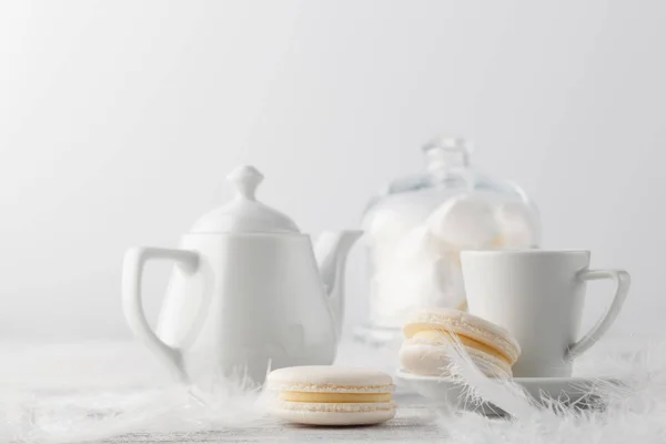 Snídaně s bílé marshmallow — Stock fotografie