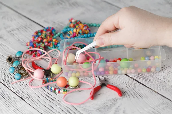 Accesorios para hacer cuentas — Foto de Stock