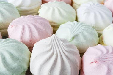 arka plan ile tatlı lezzetli beyaz zephyr