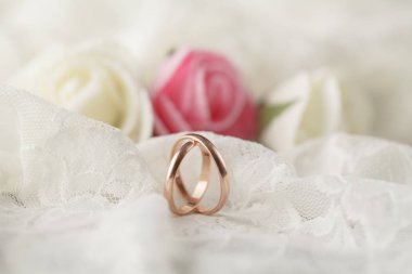 Çift alyans arka plan görüntüsü için Güllü