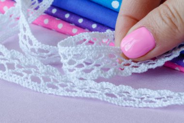 trim doğal keten dantel tığ işi