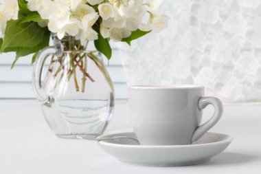 Kahvaltı tasarımı için beyaz buket