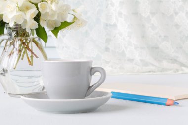 Kahve ve defter Kahvaltı