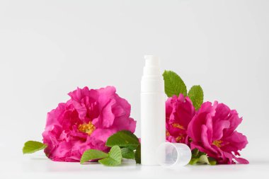 Skincare beauty treatment with rose clipart