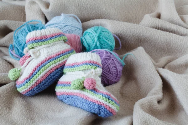 Bebek doğum duyuru yumuşak kumaş üzerine ganimet ile