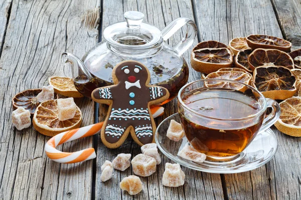 Noel tes şenlikli kuru portakal ile