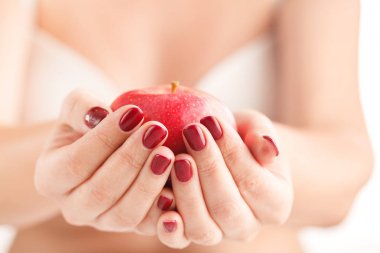 elma, insan eli, holding.