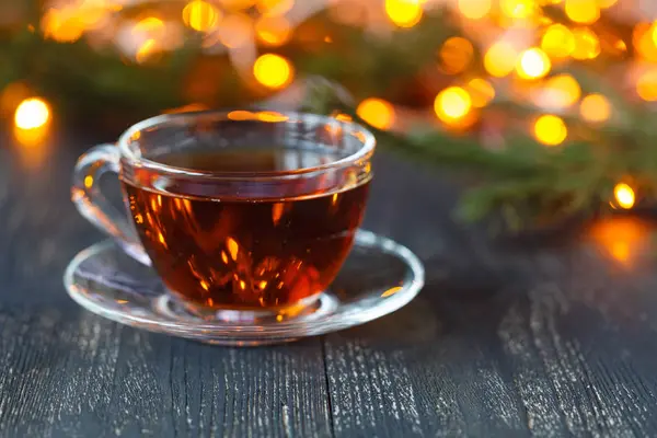 Christmas time relax and tea — Stock Photo, Image
