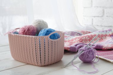 Plastik sepet - el yapımı aksesuarlar için ev organizatörleri