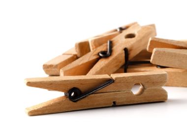 Elbise kurutma için ahşap giysi mandal