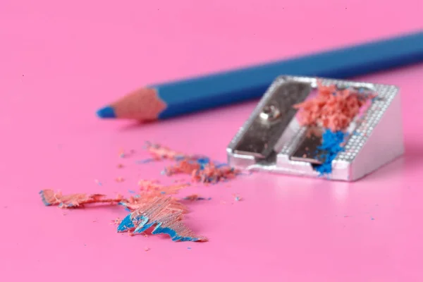 粉红钢笔创意艺术理念 — 图库照片