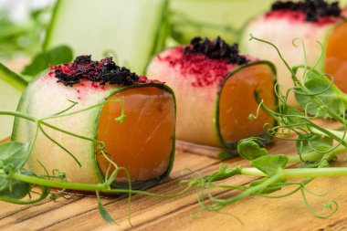 Aperatifler. Etkinlik için parti yemeği, yemek servisi.