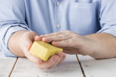 Corona virüsünün önlenmesi için sabunla ellerini ovuşturmak, Coronavirus yaymayı durdurmak için hijyen.