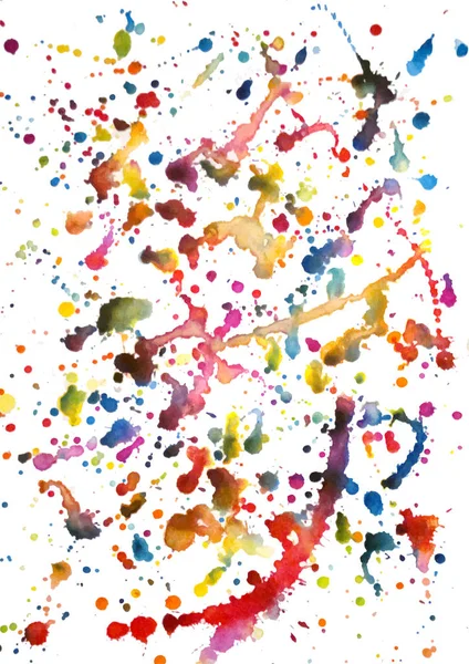 Watercolor multicolored splash background — Stock Vector