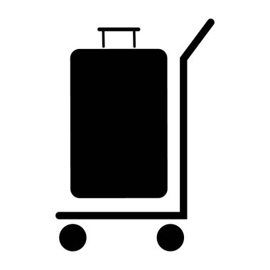 Yük arabaları düz simgesi