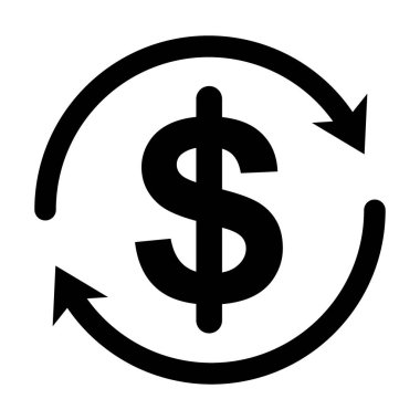 Exchange düz simgesi