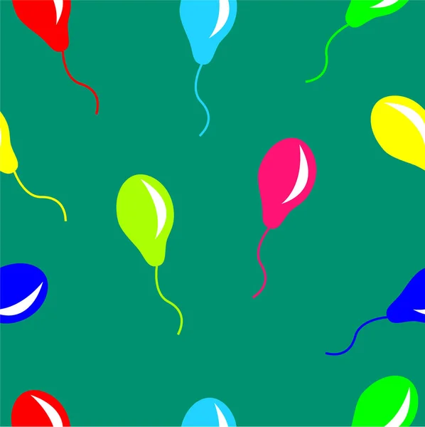 Balloons seamless pattern — Stock Vector