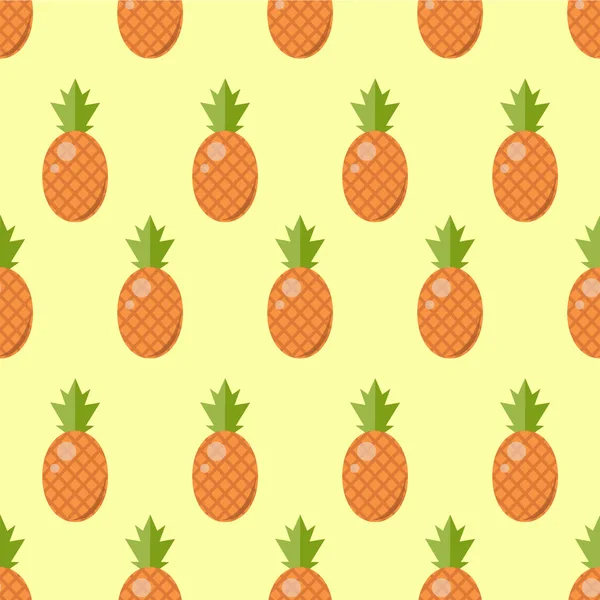 Patrón sin costura de piña, patrón de Ananas, piñas — Archivo Imágenes Vectoriales