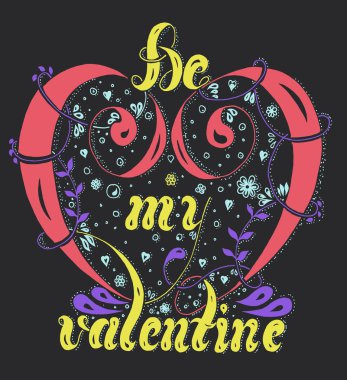 çok renkli harflerle gri bir arka plan üzerinde benim sevgilim olmak