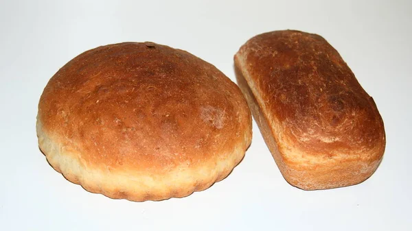 Loaf of fresh white bread. — Stock Photo, Image