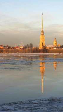 St Petersburg Neva Nehri'nde buz drift