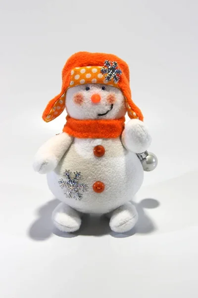 Juguete de Navidad - muñeco de nieve . — Foto de Stock