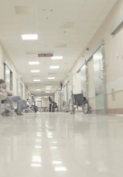 Doctors and nurses walking in hospital hallway, blurred motion. — Stock Photo, Image