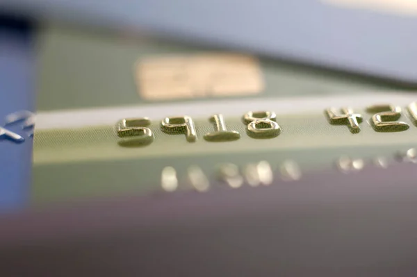 カラークレジットカードのセット — ストック写真