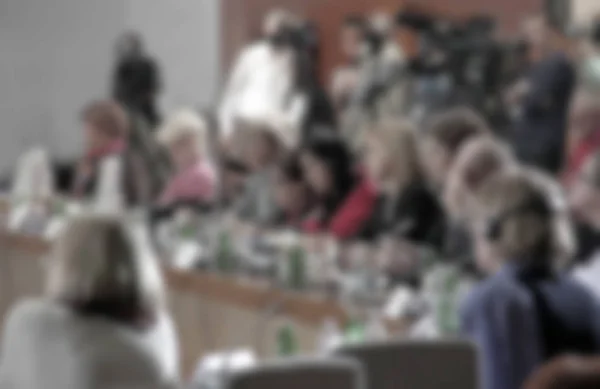 Video camera recording in conference blurred