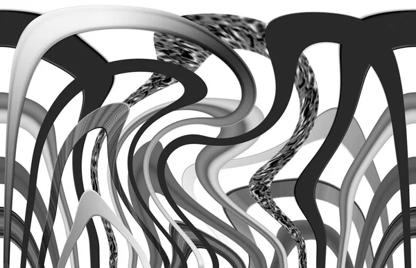 Fekete-fehér absztrakt digitális rajz háttér — Stock Fotó