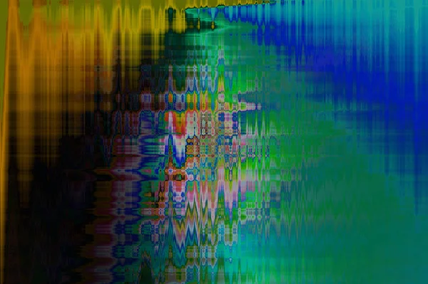 Абстрактный многоцветный футуристический дизайн полосы фона с волной движения — стоковое фото