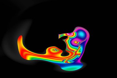 Soyut hareket arka plan tasarımı için