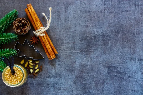 Composición de alimentos navideños —  Fotos de Stock