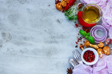 Malzemeler pişirme sebze