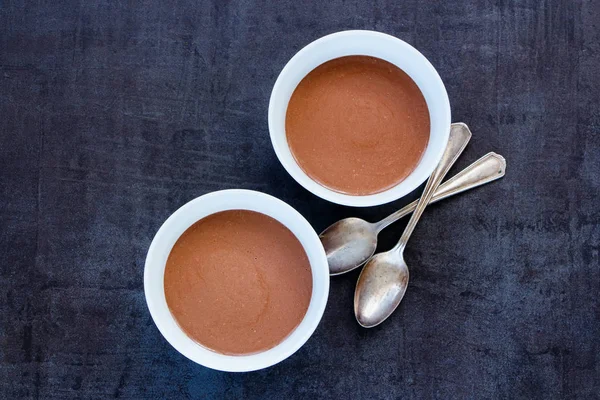 Chocolate smoothie bowls — Stock Photo, Image
