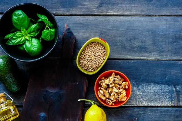 Comer ingredientes alimentares limpos — Fotografia de Stock