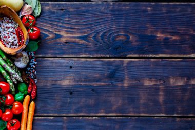 Vegan yemek için malzemeler