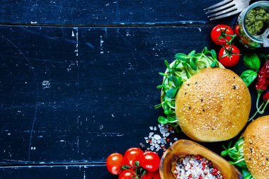 Yeşil sebze sandviç